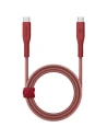 Kabel ENERGEA Flow USB-C / USB-C 240W, 5A, PD, Fast Charge, 1.5m červený/red