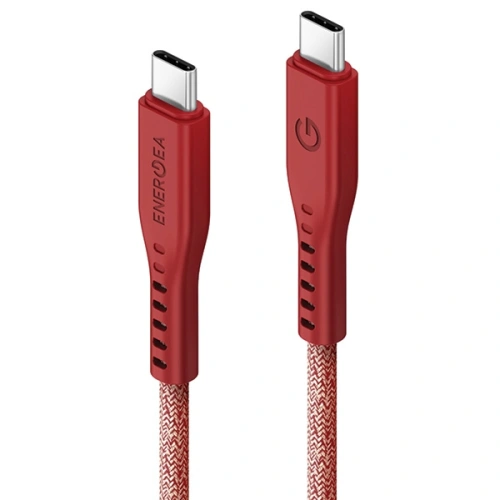 Kup Kábel ENERGEA Flow USB-C / USB-C 240W, 5A, PD, Gyors Töltés, 1.5m piros/red - ENG127 - {ean13} - Sklep Home Screen