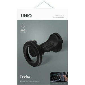 Kup Uchwyt samochodowy magnetyczny do kratki nawiewu UNIQ Trelix Air Vent Mount czarny/midnight black - UNIQ1078 - {ean13} - Sklep Home Screen