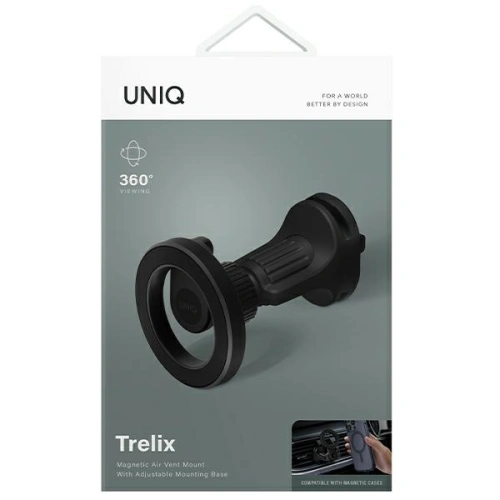 Kup Magnetický automobilový držák na mřížku ventilace UNIQ Trelix Air Vent Mount černý/černá půlnoc. - UNIQ1078 - {ean13} - Sklep Home Screen