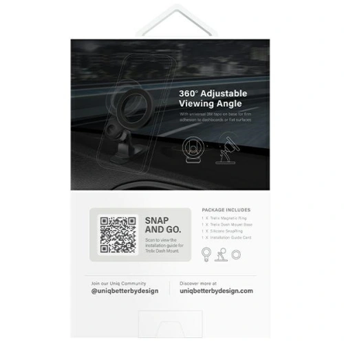 Kup Magnetický držák do auta na palubní desku UNIQ Trelix Car Dash Mount černý/midnight black - UNIQ1079 - {ean13} - Sklep Home Screen