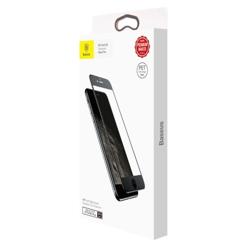 Kup Sticlă temperată 3D Baseus 0.23mm pentru ecranul iPhone 7 Plus / 8 Plus (negru) - BSU556BLK - {ean13} - Sklep Home Screen