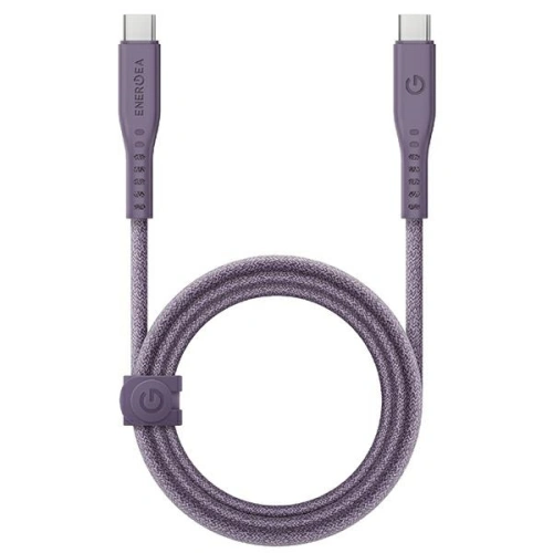 Kup Kabel ENERGEA Flow USB-C / USB-C 240W, 5A, PD, Fast Charge, 1.5m fioletowy/purple - ENG128 - {ean13} - Sklep Home Screen