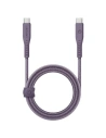 1.5m ENERGEA Flow USB-C / USB-C 240W, 5A, PD, cablu de încărcare rapidă, violet/violet