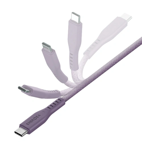 Kup Kabel ENERGEA Flow USB-C / USB-C 240W, 5A, PD, Fast Charge, 1.5m fioletowy/purple - ENG128 - {ean13} - Sklep Home Screen