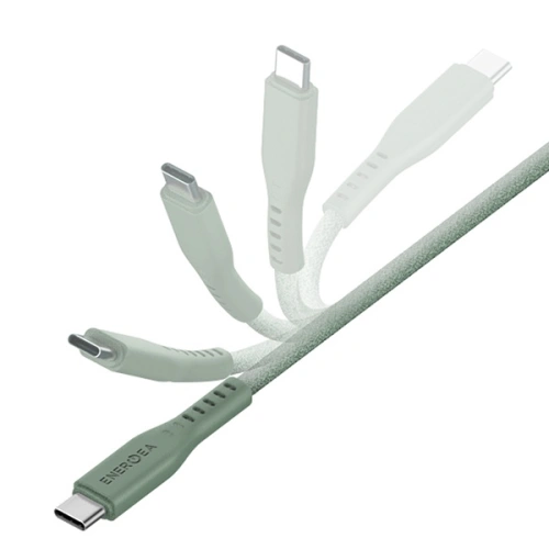 Kup Kabel ENERGEA Flow USB-C / USB-C 240W, 5A, PD, Fast Charge, 1.5m zielony/green - ENG131 - {ean13} - Sklep Home Screen