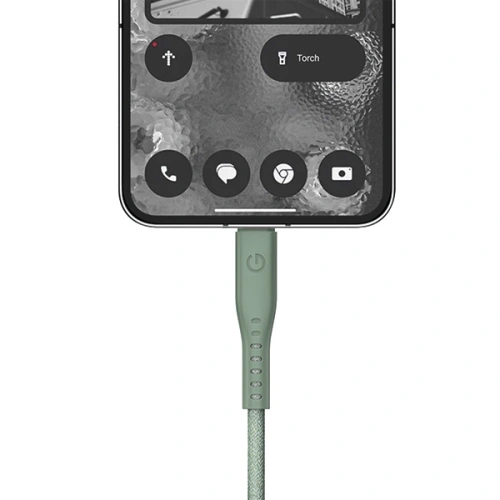 Kup 1.5m ENERGEA Flow USB-C / USB-C 240W, 5A, PD, cablu de încărcare rapidă, verde/verde - ENG131 - {ean13} - Sklep Home Screen