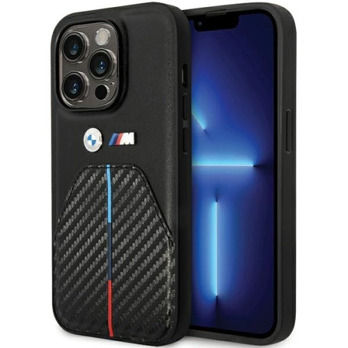 Kup Etui BMW BMHCP14L22NSTB Apple iPhone 14 Pro Stamped Tricolor Stripe černý/black - BMW580 - {ean13} - Sklep Home Screen