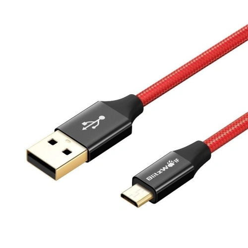 Kup Kabel Micro USB AmpCore Turbo BlitzWolf BW-MC7 1m (czerwony) - BLZ098RED - {ean13} - Sklep Home Screen