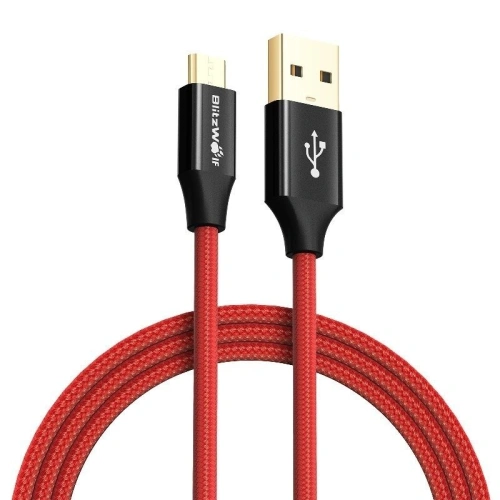 Kup Kabel Micro USB AmpCore Turbo BlitzWolf BW-MC7 1m (czerwony) - BLZ098RED - {ean13} - Sklep Home Screen