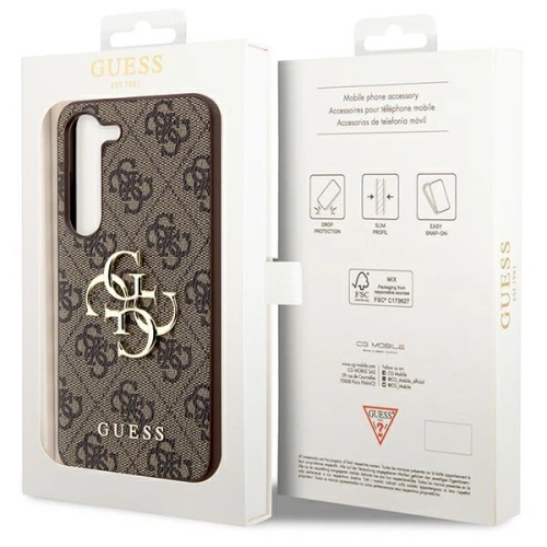 Kup Etui Guess GUHCS23FE4GMGBR Samsung Galaxy S23 FE kemény tok 4G Nagy Fém Logó barna/brown - GUE3128 - {ean13} - Sklep Home Screen