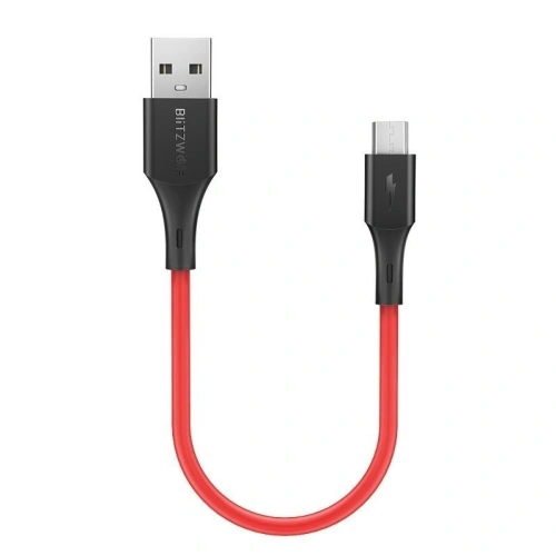 Kup Kabel Micro USB BlitzWolf BW-MC12 2A 0,3m (czerwony) - BLZ099RED - {ean13} - Sklep Home Screen
