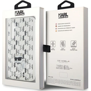 Karl Lagerfeld KLHCS23FEHNCMKLT Samsung Galaxy S23 FE hardcase Monogram Choupette transparent