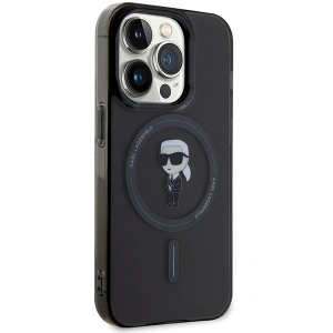 Etui Karl Lagerfeld KLHMP14LHFCKNOK Apple iPhone 14 Pro hardcase IML Ikonik MagSafe czarny/black