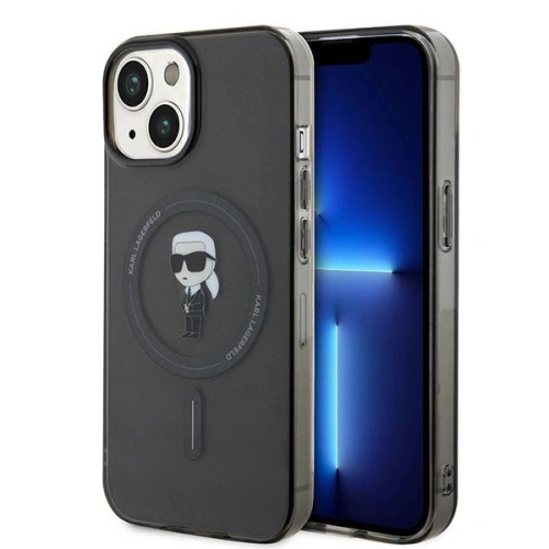 Kup Case Karl Lagerfeld KLHMP14SHFCKNOK Apple iPhone 14 / 15 Hardcase IML Ikonik MagSafe schwarz/black - KLD1861 - {ean13} - Sklep Home Screen