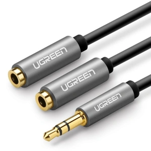 Kup Audio AUX rozbočovač UGREEN AV123 kabel jack 3,5 mm, 20 cm (šedý) - UGR1769 - {ean13} - Sklep Home Screen