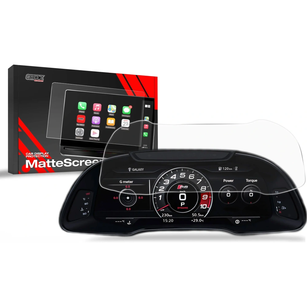 Folia matowa GrizzGlass CarDisplay Protection do Audi R8 2 Virtual Cockpit 12,3" 2015-2023