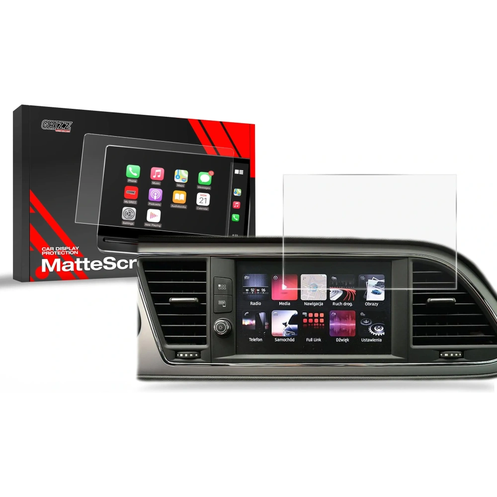 Folia matowa GrizzGlass CarDisplay Protection do Seat Leon 3 8" 2017-2020