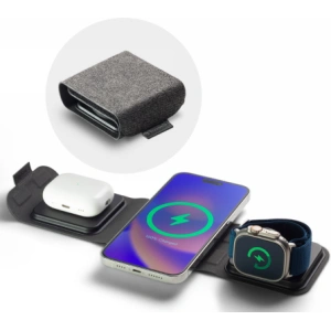 Buy Mophie Travel Charger 3in1 MagSafe wireless charger (black) - MPH67 - {ean13} - Home Screen Store Europe