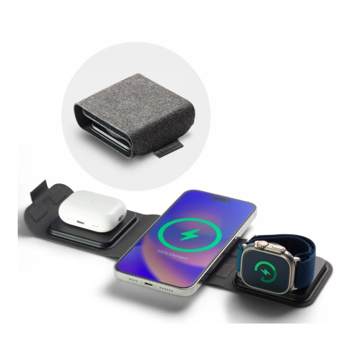 Kup Mophie Încărcător wireless Încărcător de călătorie 3in1 MagSafe (negru) - MPH67 - {ean13} - Sklep Home Screen