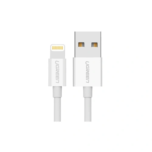 Kup Niklowany kabel Lightning UGREEN MFi 0,5m (biały) - UGR100WHT - {ean13} - Sklep Home Screen