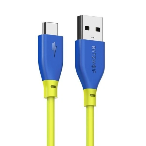 Kup Cablul USB 2.0 tip C AmpCore BlitzWolf BW-TC12 1m galben-albastru - BLZ106YELGRN - {ean13} - Sklep Home Screen