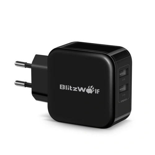 Kup Încărcător USB BlitzWolf BW-S2 4,8A 24W negru - BLZ107BLK - {ean13} - Sklep Home Screen