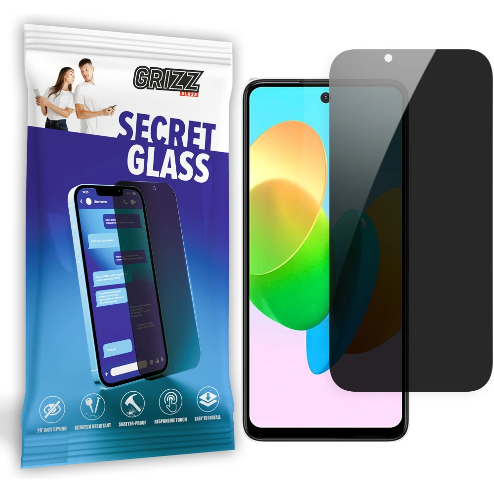 Matowe szkło prywatyzujące GrizzGlass SecretGlass do Tecno Spark 20C