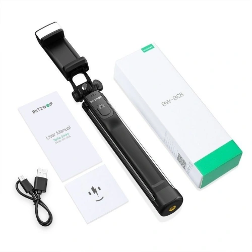 Kup BlitzWolf BW-BS8 Selfie stick stativ 3w1 s osvětlením - BLZ110 - {ean13} - Sklep Home Screen