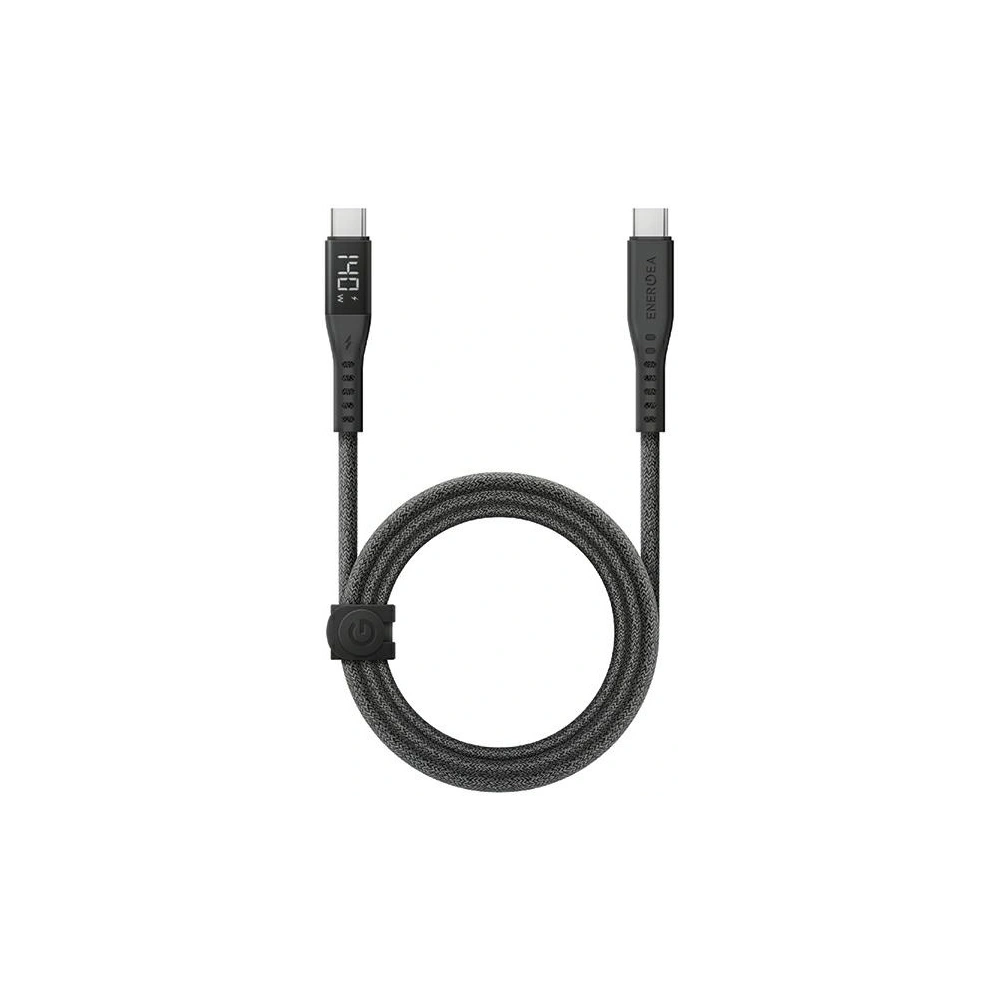 Kabel ENERGEA Flow Digital Display USB-C / USB-C 240W, 5A, 1.5m czarny