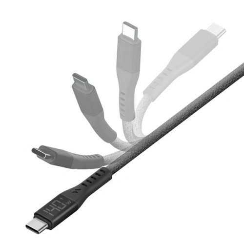 Kup Kabel ENERGEA Flow Digital Display USB-C / USB-C 240W, 5A, 1.5m černý - ENG132 - {ean13} - Sklep Home Screen