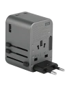 Buy ENERGEA Travel World Adapter GaN65 4w1 US/UA/EU/UK USB-A, 2xUSB-C, PD65W, PPS55W, QC3.0 gunmetal - ENG133 - {ean13} - Home Screen Store Europe