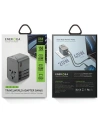 Buy ENERGEA Travel World Adapter GaN65 4w1 US/UA/EU/UK USB-A, 2xUSB-C, PD65W, PPS55W, QC3.0 gunmetal - ENG133 - {ean13} - Home Screen Store Europe