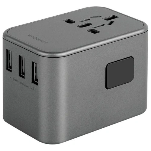 Kup Netzteil ENERGEA Travel World Adapter 4in1 US/UA/EU/UK 3xUSB-A, 2xUSB-C, PD35W, PPS35W, QC3.0 grau/gunmetal - ENG134 - {ean13} - Sklep Home Screen