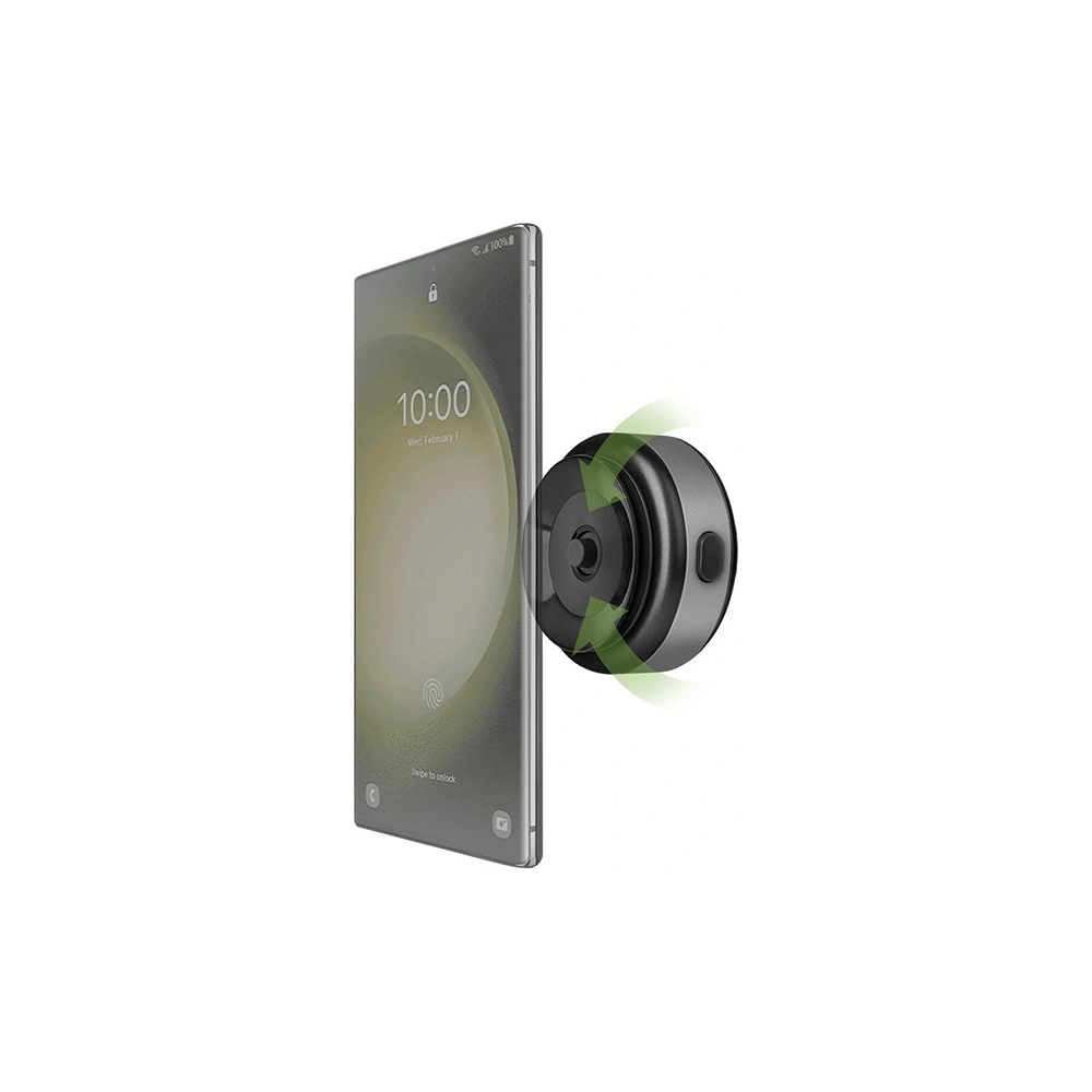 Uniwersalny uchwyt indukcyjny na kokpit / do kratki ENERGEA AirLock 15W czarny/black