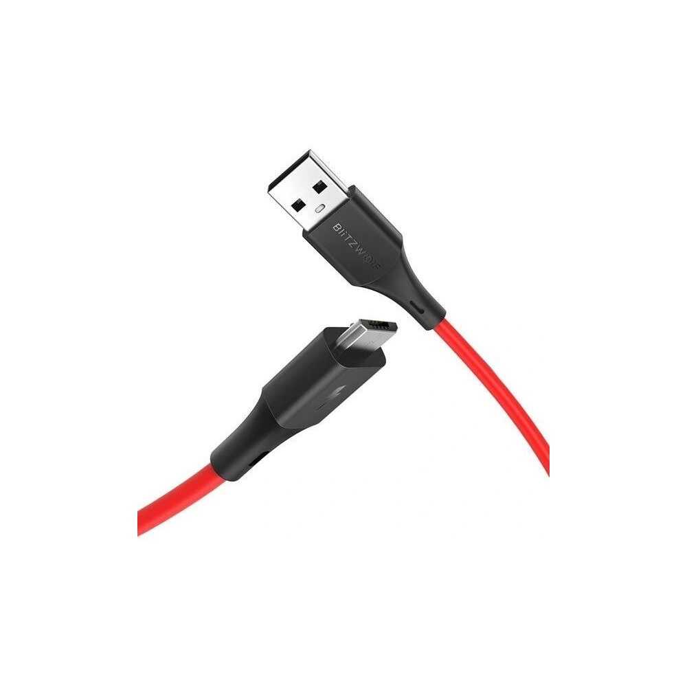 Kabel Micro USB BlitzWolf BW-MC14 2A 1,8m (czerwony)