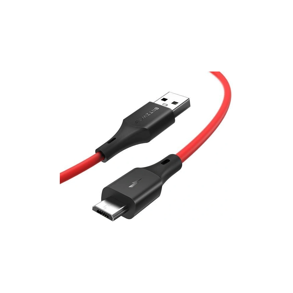 Kabel Micro USB BlitzWolf BW-MC14 2A 1,8m (czerwony)