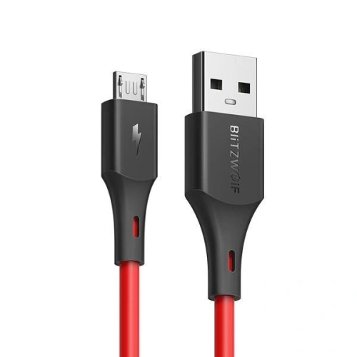 Buy Micro USB Cable BlitzWolf BW-MC14 2A 1,8m Red - BLZ112RED - {ean13} - Home Screen Store Europe