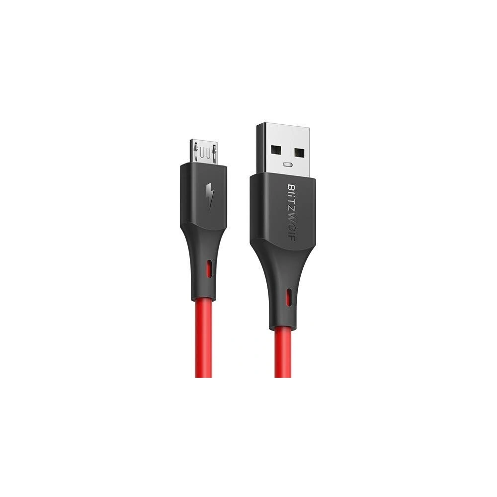 Kabel Micro USB BlitzWolf BW-MC14 2A 1,8m (czerwony)