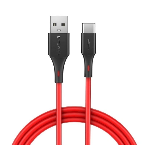 Kup Kabel USB-C BlitzWolf BW-TC14 3A 1m (czerwony) - BLZ113RED - {ean13} - Sklep Home Screen