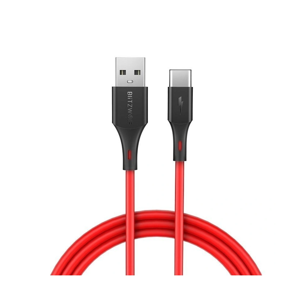 Kabel USB-C BlitzWolf BW-TC14 3A 1m (czerwony)