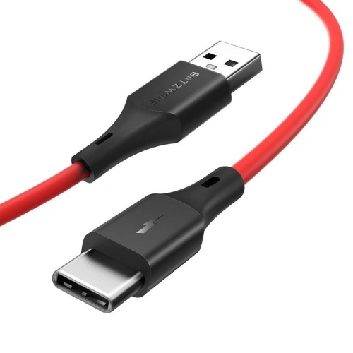Kup Kabel USB-C BlitzWolf BW-TC14 3A 1m (czerwony) - BLZ113RED - {ean13} - Sklep Home Screen