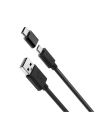 Cablul Micro USB + adaptor USB-C BlitzWolf BW-MT1 2A 1m