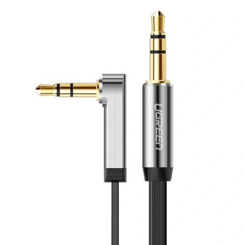 Kup UGREEN AV119 3.5 mm-es mini jack lapos szögletes audio kábel 0.5 m fekete - UGR1770 - {ean13} - Sklep Home Screen