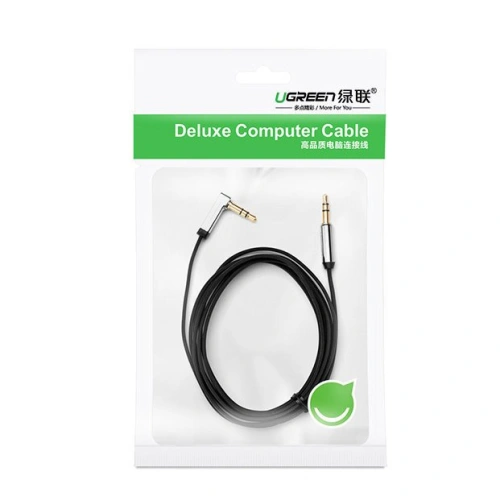 Kup UGREEN AV119 3.5 mm-es mini jack lapos szögletes audio kábel 0.5 m fekete - UGR1770 - {ean13} - Sklep Home Screen