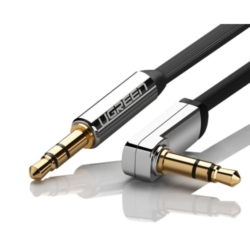 Kup UGREEN AV119 3.5 mm-es mini jack lapos szögletes audio kábel 0.5 m fekete - UGR1770 - {ean13} - Sklep Home Screen