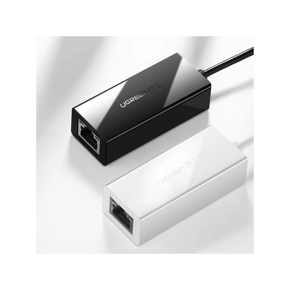 Zewnętrzna karta sieciowa UGREEN CR110 USB-A 2.0 / RJ45 100Mbps czarny