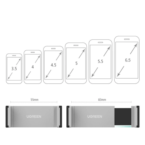 Kup UGREEN LP120 Autohalterung für Lüftungsgitter grau - UGR1772 - {ean13} - Sklep Home Screen