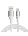 Joyroom 1.2m Cablu Light-Speed Series SA25-AC6 USB-A / USB-C 100W alb