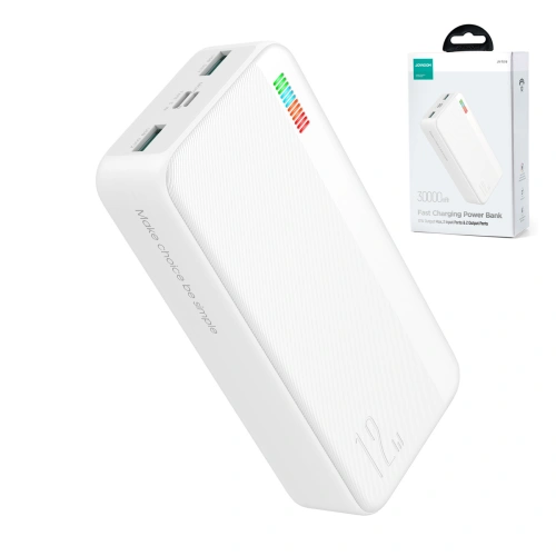 Kup Joyroom Powerbank Dazzling Series JR-T018 30000mAh 12W alb - JYR853 - {ean13} - Sklep Home Screen